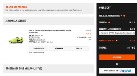 kortingscode nike 20 korting